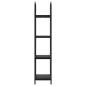 Preview: Regal Schwarze Eiche 40 x 30 x 146 cm Holzwerkstoff