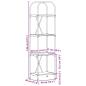 Preview: Regal Sonoma Eiche 40 x 30 x 146 cm Holzwerkstoff
