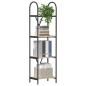 Preview: Regal Sonoma Eiche 40 x 30 x 146 cm Holzwerkstoff