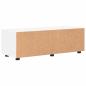 Preview: TV-Schränk mit Schubladen Weiß 100.5 x 39 x 30 cm Holzwerkstoff