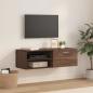 Preview: ARDEBO.de - TV-Schränk Braune Eiche 100.5 x 39 x 30 cm Holzwerkstoff