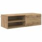 Preview: TV-Schränk Eiche handwerklich 100.5 x 39 x 30 cm Holzwerkstoff