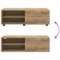 Preview: TV-Schränk Eiche handwerklich 100.5 x 39 x 30 cm Holzwerkstoff
