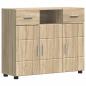 Preview: Sideboard Sonoma Eiche 88.5 x 30.5 x 73 cm Holzwerkstoff