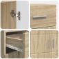 Preview: Sideboard Sonoma Eiche 88.5 x 30.5 x 73 cm Holzwerkstoff