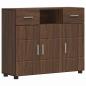 Preview: Sideboard Braune Eiche 88.5 x 30.5 x 73 cm Holzwerkstoff