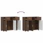 Preview: Sideboard Braune Eiche 88.5 x 30.5 x 73 cm Holzwerkstoff