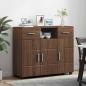 Preview: Sideboard Braune Eiche 88.5 x 30.5 x 73 cm Holzwerkstoff