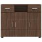 Preview: Sideboard Braune Eiche 88.5 x 30.5 x 73 cm Holzwerkstoff