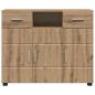 Preview: Sideboard Eiche handwerklich 88.5 x 30.5 x 73 cm Holzwerkstoff