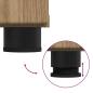 Preview: Sideboard Eiche handwerklich 88.5 x 30.5 x 73 cm Holzwerkstoff
