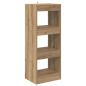 Preview: Bücherregal Eiche handwerklich 40 x 30 x 103 cm Holzwerkstoff