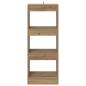 Preview: Bücherregal Eiche handwerklich 40 x 30 x 103 cm Holzwerkstoff