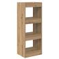 Preview: Bücherregal Eiche handwerklich 40 x 30 x 103 cm Holzwerkstoff