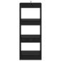 Preview: Bücherregal Schwarze Eiche 40 x 30 x 103 cm Holzwerkstoff