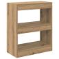 Preview: Bücherregal Eiche handwerklich 60 x 30 x 72 cm Holzwerkstoff
