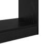 Preview: Bücherregal Schwarze Eiche 60 x 30 x 72 cm Holzwerkstoff