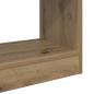 Preview: Bücherregal Eiche handwerklich 60 x 30 x 166 cm Holzwerkstoff