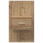 Preview: Bettschrank 2 pcs Eiche handwerklich 48,5 x 32,5 x 80 cm