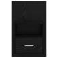 Preview: Bettschrank 2 pcs Schwarze Eiche 48,5 x 32,5 x 80 cm