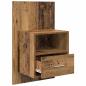 Preview: Bettschrank 2 pcs Altholz 48,5 x 32,5 x 80 cm Holzwerkstoff