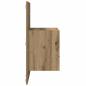 Preview: Bettschrank 2 pcs Eiche handwerklich 48,5 x 32,5 x 80 cm