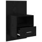 Preview: Bettschrank 2 pcs Schwarze Eiche 48,5 x 32,5 x 80 cm