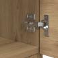 Preview: Bettschrank 2 pcs Eiche handwerklich 40 x 39 x 40 cm