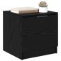 Preview: Bettschrank 2 pcs Schwarze Eiche 40 x 39 x 40 cm Holzwerkstoff