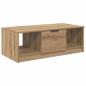 Preview: Couchtisch Eiche handwerklich 100 x 50 x 36 cm Holzwerkstoff