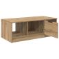 Preview: Couchtisch Eiche handwerklich 100 x 50 x 36 cm Holzwerkstoff