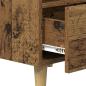 Preview: Bettschrank 2 pcs Altholz 40 x 35 x 47,5 cm Holzwerkstoff