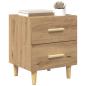 Preview: Bettschrank Eiche handwerklich 40 x 35 x 47,5 cm Holzwerkstoff