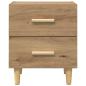 Preview: Bettschrank Eiche handwerklich 40 x 35 x 47,5 cm Holzwerkstoff