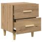 Preview: Bettschrank 2 pcs Eiche handwerklich 40 x 35 x 47,5 cm
