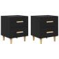 Preview: Bettschrank 2 pcs Schwarze Eiche 40 x 35 x 47,5 cm