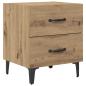 Preview: Bettschrank Eiche handwerklich 40 x 35 x 47,5 cm Holzwerkstoff