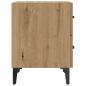Preview: Bettschrank Eiche handwerklich 40 x 35 x 47,5 cm Holzwerkstoff