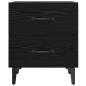 Preview: Bettschrank 2 pcs Schwarze Eiche 40 x 35 x 47,5 cm