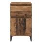 Preview: Nachttisch mit Schubladen Altholz 40 x 35 x 70 cm Holzwerkstoff