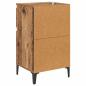 Preview: Nachttisch mit Schubladen Altholz 40 x 35 x 70 cm Holzwerkstoff
