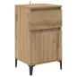Preview: Nachttisch Eiche handwerklich 40 x 35 x 70 cm Holzwerkstoff
