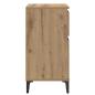 Preview: Nachttisch Eiche handwerklich 40 x 35 x 70 cm Holzwerkstoff