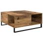 Preview: Couchtisch Altholz 80 x 80 x 36.5 cm Holzwerkstoff