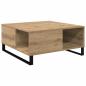 Preview: Couchtisch Eiche handwerklich 80 x 80 x 36.5 cm Holzwerkstoff