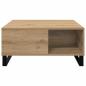 Preview: Couchtisch Eiche handwerklich 80 x 80 x 36.5 cm Holzwerkstoff