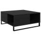 Preview: Couchtisch Schwarze Eiche 80 x 80 x 36.5 cm Holzwerkstoff