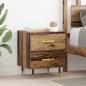 Preview: ARDEBO.de - Nachttisch 2 pcs Altholz 40 x 35 x 47,5 cm Holzwerkstoff
