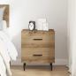 Preview: Nachttisch Artisan-Eiche 40 x 35 x 47,5 cm Holzwerkstoff