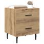 Preview: Nachttisch 2 pcs Eiche handwerklich 40 x 35 x 47,5 cm